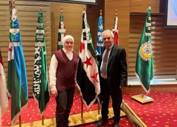 تكريم الطالبة السورية ميس محمد نزار النجار