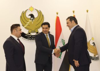 وكيل وزارة الثقافة والشباب بإقليم كردستان العراق يستقبل أحمد سمير نائب رئيس الاتحاد الدولي للميني فوتبول