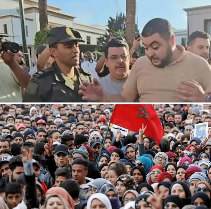 تظاهرات مغربية .. و اعتقال المحتجين ؟