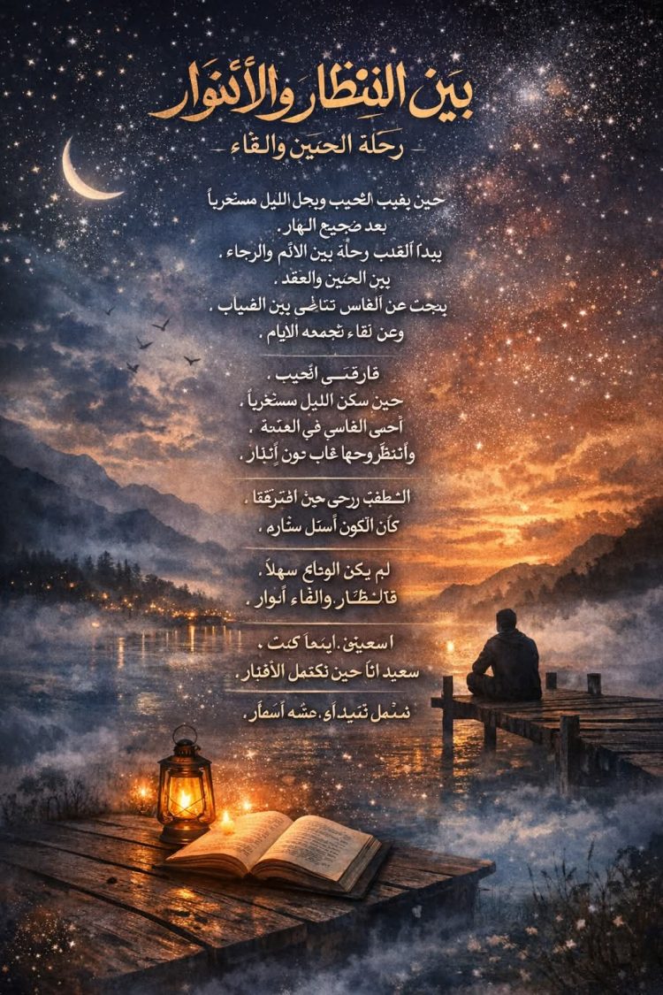 بين الانتظار والأنوار: رحلة الحنين واللقاء