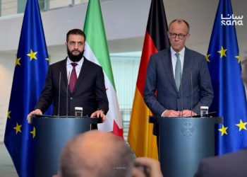 الشرع من برلين: منفتحون على شراكة متوازنة مع أوروبا.. ميرتس: ندعم إعادة إعمار سوريا