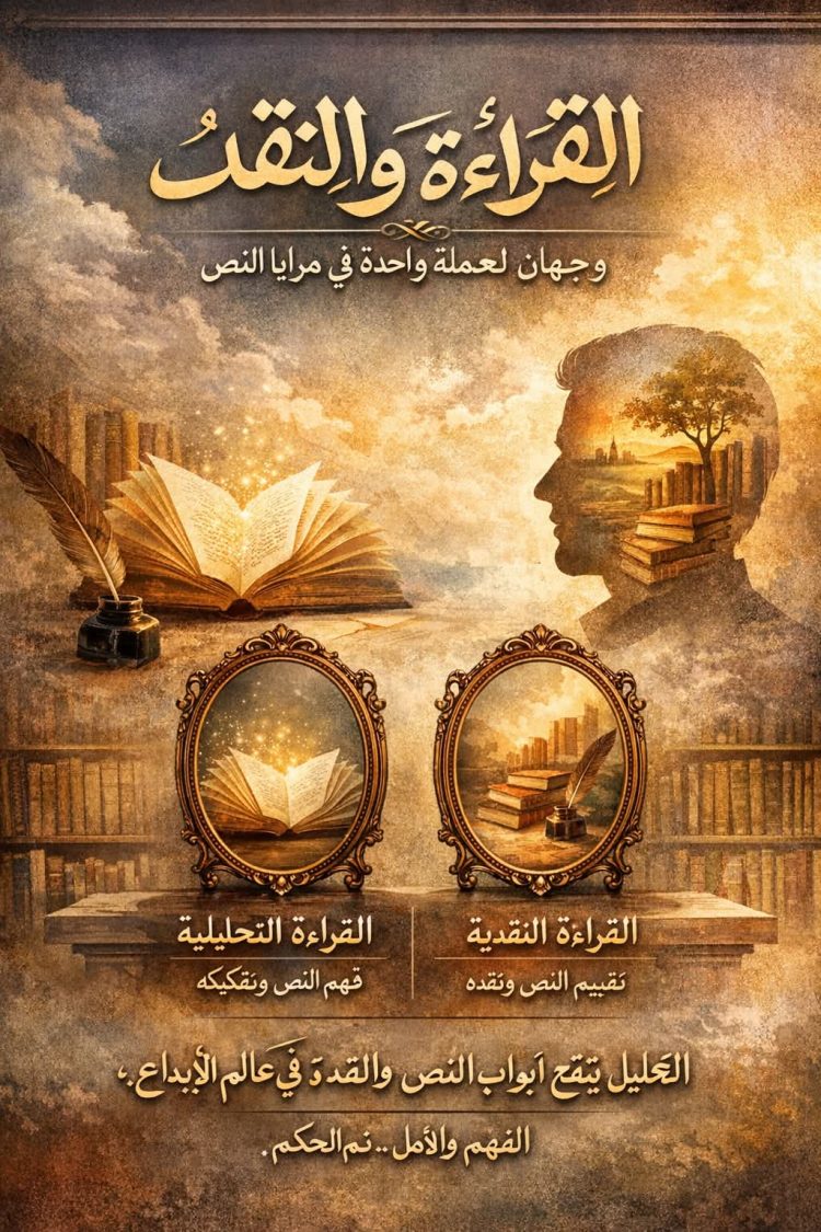 قراءة في وجهين لعملة واحدة في فهم النص الأدبي