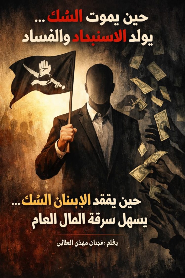 حين يموت الشك يولد الاستبداد والفساد