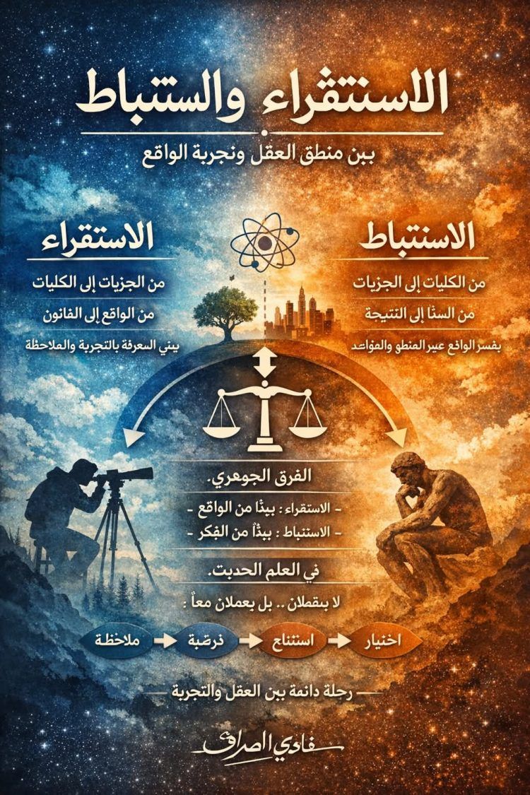 الاستقراء والاستنباط: بين منطق العقل وتجربة الواقع