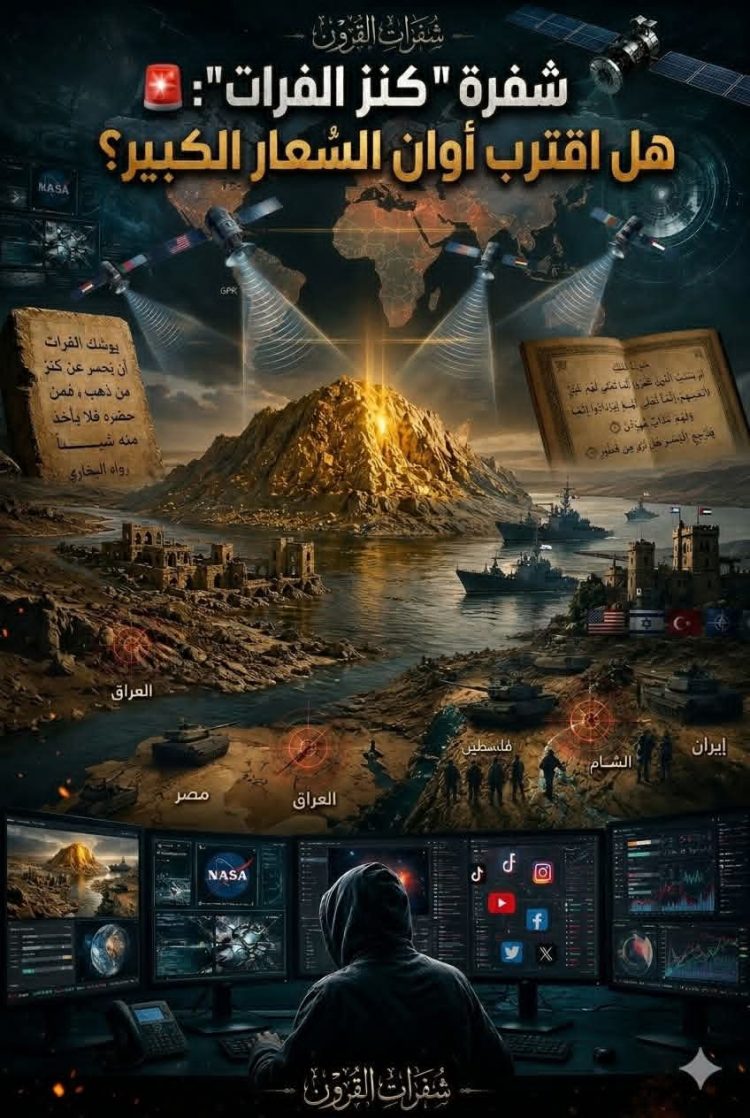 شفرة “كنز الفرات هل اقترب أوان السُعار الكبير؟الذي أخبر النبي ﷺ 