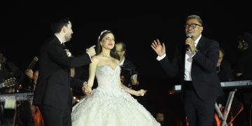 نجوم الفن ورجال الأعمال يشاركون في زفاف ابنة باسل سماقية بحضور عمرو دياب وعماد زيادة