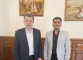 السفير الأرميني بالقاهرة يستقبل رجل الأعمال عبدالوهاب كرم الحلوي