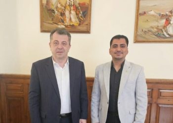 السفير الأرميني بالقاهرة يستقبل رجل الأعمال عبدالوهاب كرم الحلوي