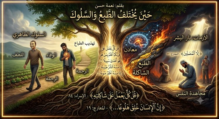 حين يختلف الطبع والسلوك